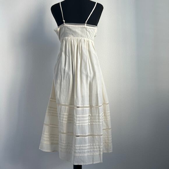 J Crew Petite Milano Dress In Cotton Voile XXS Petite Albescent Yellow FLAW - Picture 3 of 16